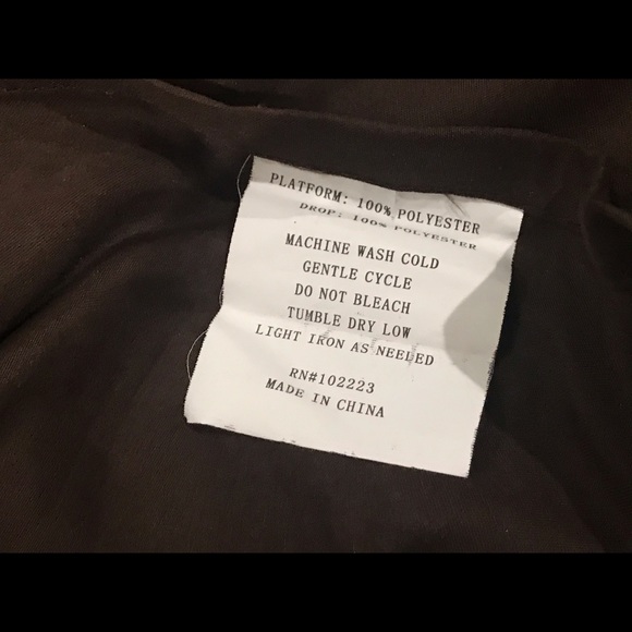 COPY - Chocolate brown 100% Polyester Queen bed skirt - Picture 1 of 3